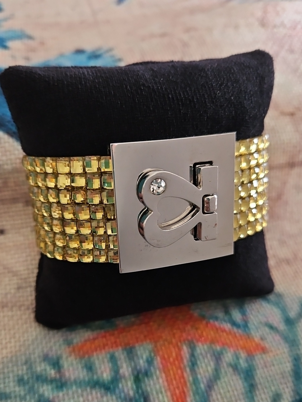 Vintage Rhinestone Wrap Bracelet